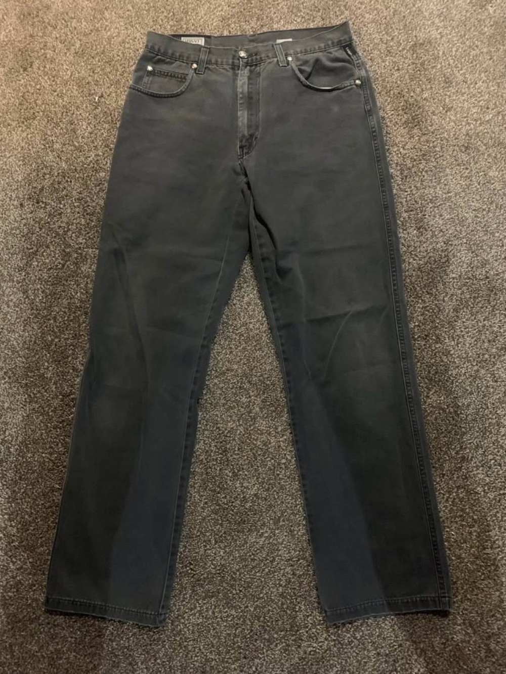 Versace Sport Men’s Gray Straight Jeans (Made in Italy)
